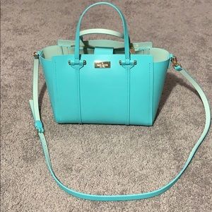 authentic kate spade teal purse